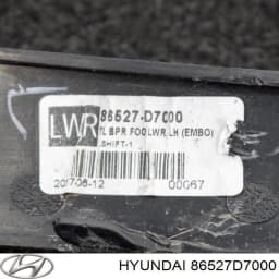 86527D7000 HYUNDAI Moldura de parachoques delantero izquierdo original y equivalente